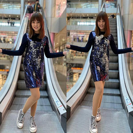 Платье Karolina KR419 black - делук