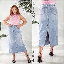 Юбка Liana Denim 424 l.blue - делук