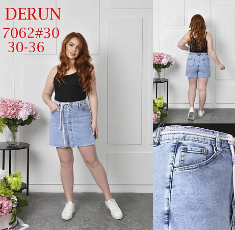 Юбка-Шорты Maxim Jeans 7062 blue - делук