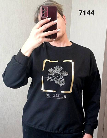 Свитер Fsn 7144 black - делук