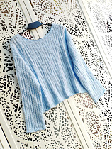 Свитер Lora LR951 l.blue - делук