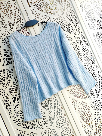 Свитер Lora LR951 l.blue - делук