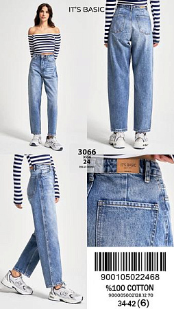 Джинсы Maxim Jeans 3066-24 l.blue - делук