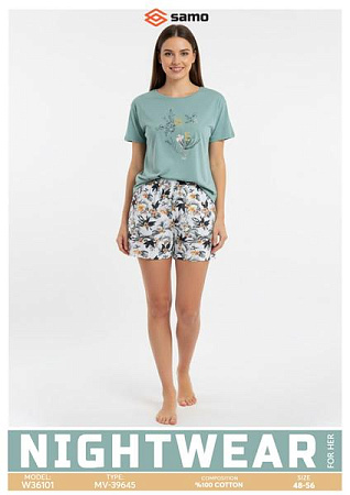 Пижама Samo 36101 mint - делук