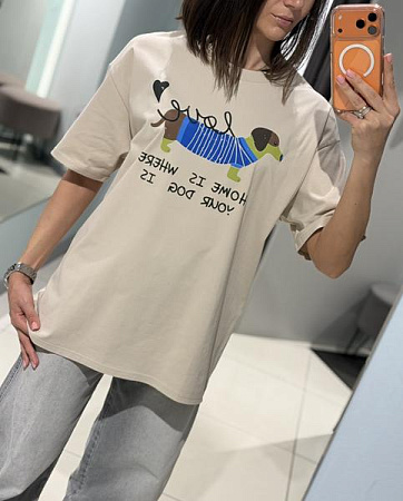 Футболка Comod 861 beige - делук