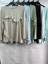 Блузка Emsweekis E1547 olive - делук