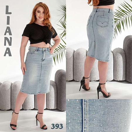 Юбка Liana Denim 393 l.blue - делук