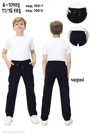 Штаны Mmz 100-2 black - делук