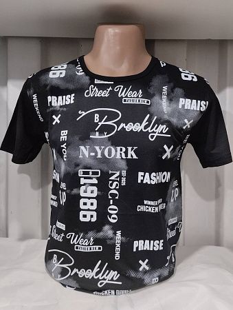 Футболка Panda 1764 black - делук