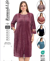 Халат Romeo Life 3830 wine - делук