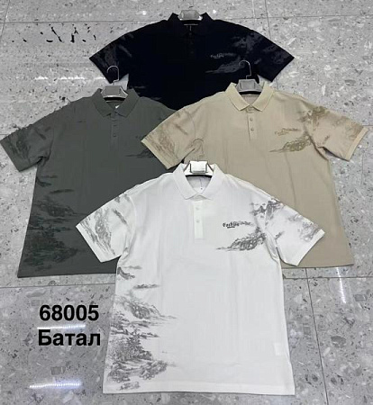 Футболка Minh 68005 black - делук