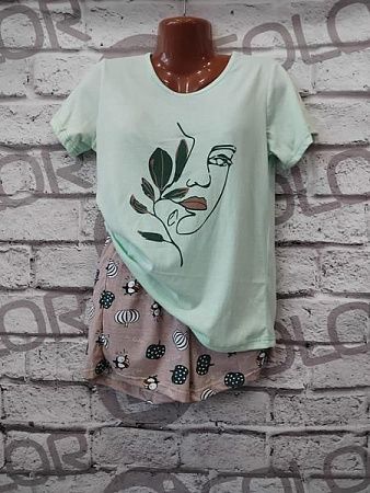 Пижама Dicolor DC26 mint - делук