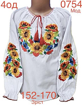 Вышиванка Надийка ND865-0754 white - делук