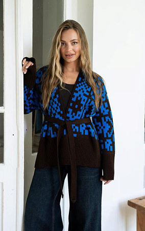 Кардиган Liza Brend 1111 brown - делук