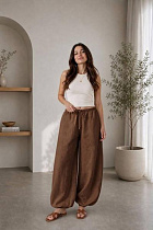 Штаны Arina 1754 brown - делук