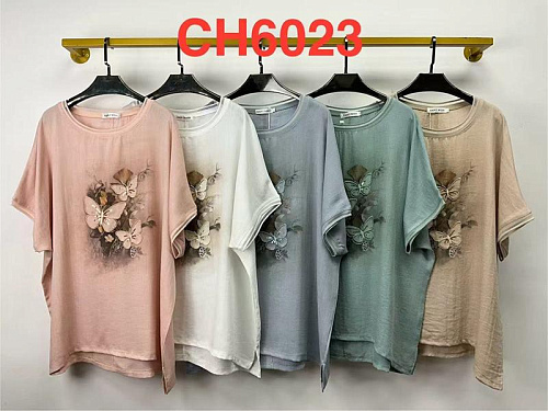 Футболка Saint Wish CH6023 mix - делук