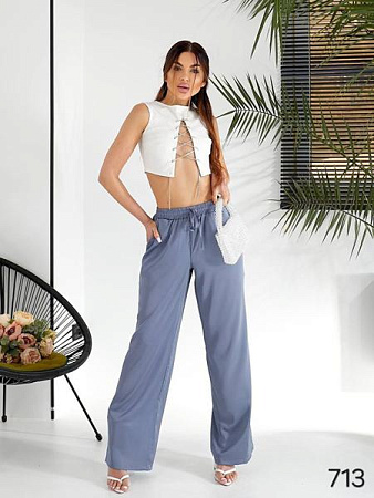 Штаны Loren 713 grey - делук