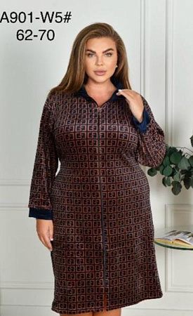 Халат Romeo Life RLA901-W5 brown - делук