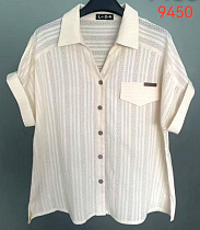 Рубашка Lida 9450 beige - делук