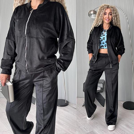 Костюм Спорт Modnulya 3067 black - делук