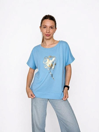 Футболка Fsn 6543 l.blue - делук