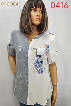 Рубашка Lida 0416 l.grey - делук