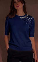 Американка Julia JL1271 navy - делук