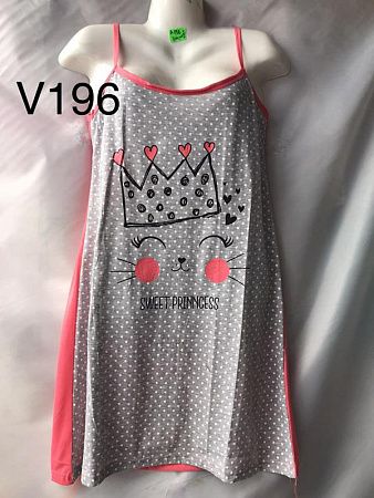 Ночнушка Xyen V196 grey - делук