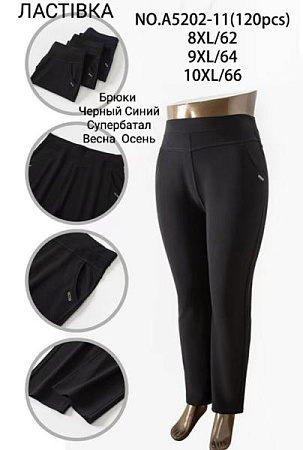 Штаны Kenalin 5202-11 black - делук