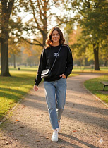 Свитер Newe 55-1 black - делук