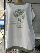 Футболка P.Hey 1505 white-mint - делук