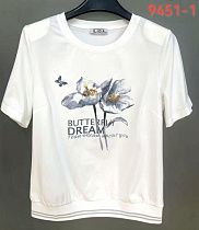 Футболка Lida 9451-1 white - делук