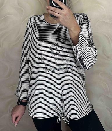 Свитер Levisha 27056 l.grey-black - делук