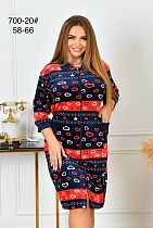 Халат Vanda 700-20 navy - делук