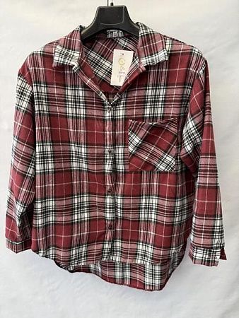 Рубашка Namik NM175 wine - делук