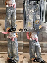 Джинсы Delfinka K12 l.blue - делук