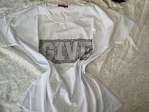 Футболка Liza Brend 1116 white - делук