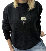 Свитер Elena&Vika 25416 black - делук