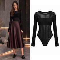 Юбка Karolina KR624 brown - делук