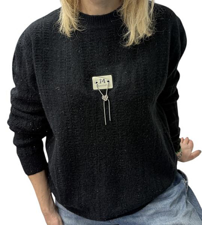 Свитер Elena&Vika 25416 black - делук