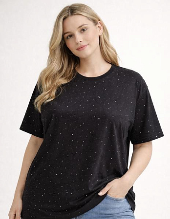 Футболка Elena&Vika 26001 black - делук