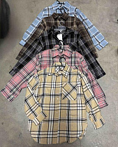 Рубашка Bright Harmony B1575 brown - делук