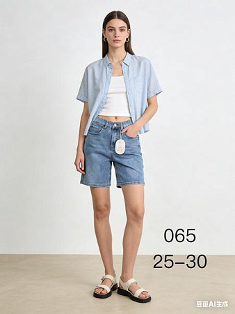 Шорты Newjeans 065 l.blue - делук