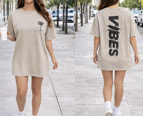 Футболка Elena&Vika 25077 beige - делук