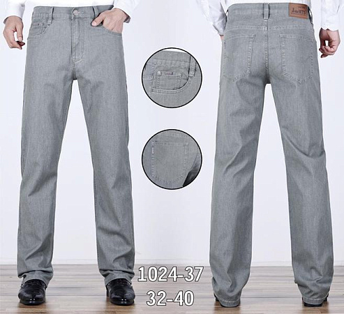 Джинсы Basanjiu 024-37 grey - делук