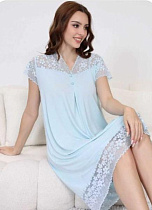 Ночнушка Romeo Life 70390 l.blue - делук