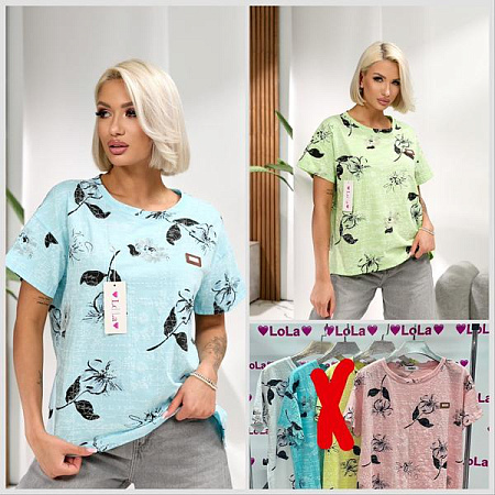 Футболка Lola LL557 mix - делук