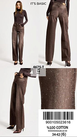 Джинсы Jeans Style 4675T-2W5-16 brown - делук