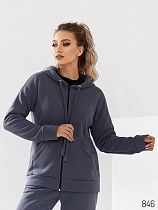 Кофта Спорт Loren 846-1 d.grey - делук