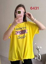 Футболка Fsn 6431 yellow - делук